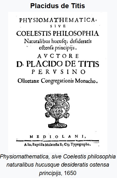 Placidus de Titis - Physiomathematica